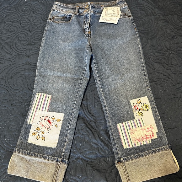 Denim Boho Jeans - Picture 1 of 6